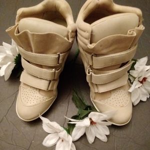 Charlotte Russe Spiked Wedge Sneakers